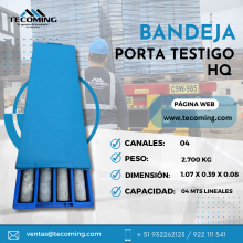 BANDEJA PORTATESTIGO MODELO HQ MINERÍA TECOMING AQP 2023